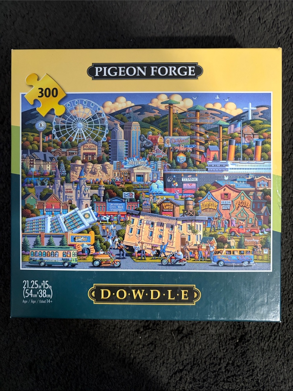 Pigeon Forge 300-Piece Jigsaw Puzzle - Multicolor Dollywood